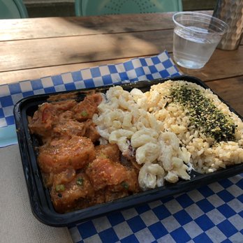 Seattle Fish Guys - Spicy Tuna Salmon Poke Bowl side of Salad Mac and brown rice - Seafood Markets Near Me - Seattle, Washington