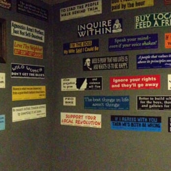 Pizza 51 - Love the bumper stickers on the bathroom walls - Pizza Near Me - Kansas City, Missouri Pizza 51 - Love the bumper stickers on the bathroom walls - Pizza Near Me - Kansas City, Missouri