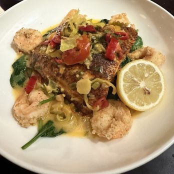 Maggiano's - Blackened Salmon with Crispy Calabrian Shrimp - Italian Near Me - Overland Park, Kansas Maggiano's - Blackened Salmon with Crispy Calabrian Shrimp - Italian Near Me - Overland Park, Kansas