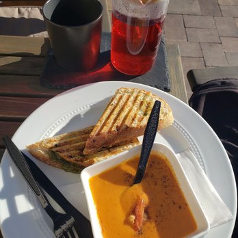 The Coffee Class - Grilled cheese panini with tomato soup Delicious - Coffee & Tea Near Me - Las Vegas, Nevada