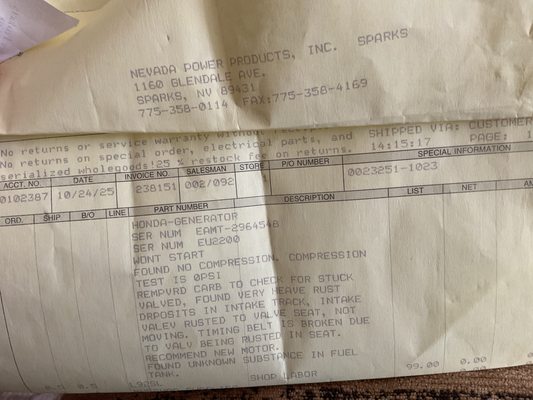 Nevada Power Products