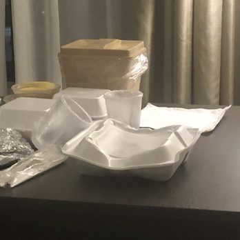 Chapultepec Lupita - How smashed our food was in the takeout bag. - Tex-Mex Near Me - Houston, Texas