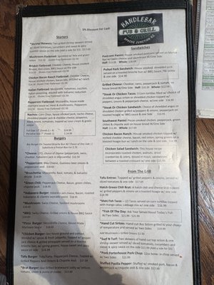 Menu photo 3 The Handlebar Pub & Grill Apache Junction, AZ Menu photo 3 The Handlebar Pub & Grill Apache Junction, AZ