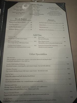 Menu photo 6 Y.O. Ranch Steakhouse Dallas, TX