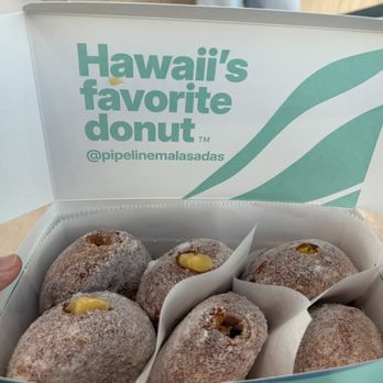 Pipeline Malasadas - 3 custard, 1 chocolate, 1 mango, 1 plain - Bakeries Near Me - Las Vegas, Nevada Pipeline Malasadas - 3 custard, 1 chocolate, 1 mango, 1 plain - Bakeries Near Me - Las Vegas, Nevada