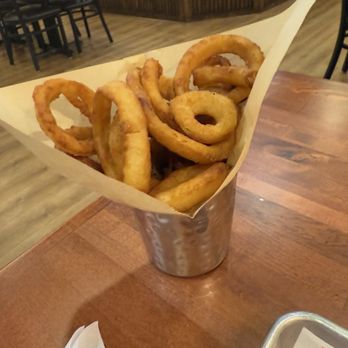 BriskFire BBQ - Side of onion rings - Barbeque Near Me - Lilburn, Georgia BriskFire BBQ - Side of onion rings - Barbeque Near Me - Lilburn, Georgia