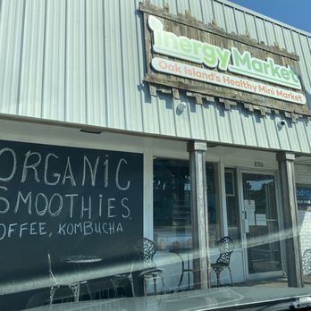 Inergy market - a sign on the front of the store - Organic Stores Near Me - Oak Island, North Carolina