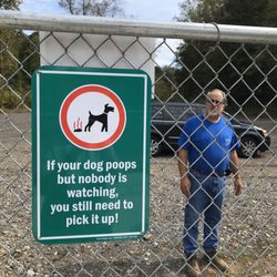 Hopewell Dog Park - Funny sign