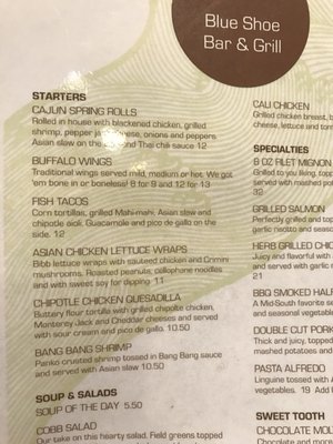 Menu photo 4 Blue Shoe Bar and Grill Memphis, TN Menu photo 4 Blue Shoe Bar and Grill Memphis, TN