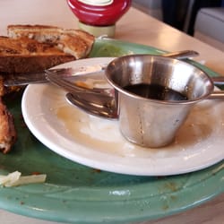 Drifter's Restaurant - An "empty" plate. Always a good sign. This is a great place for breakfast. Quite frankly I cannot speak for any other meal!