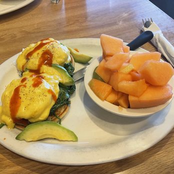 Omelets Etc - California Benedict with fruit - Breakfast & Brunch Near Me - Colorado Springs, Colorado Omelets Etc - California Benedict with fruit - Breakfast & Brunch Near Me - Colorado Springs, Colorado