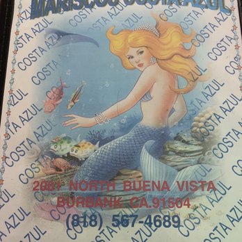 Costa Azul - Menu cover - Seafood Near Me - Burbank, California Costa Azul - Menu cover - Seafood Near Me - Burbank, California