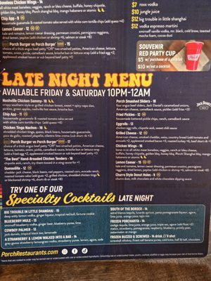 Menu photo 3 The Porch Phoenix, AZ