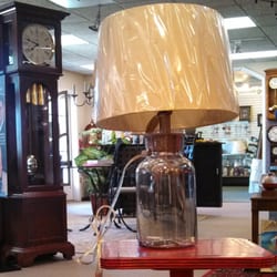 Avon Lighting Showroom - This lamp you supply your own treasures.