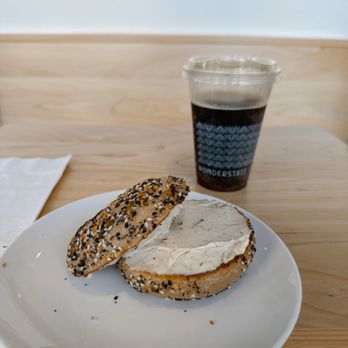 Wonderstate Coffee - Madison - Everything Bagel w/ scallion cream cheese & Nitro Cold Brew - Coffee & Tea Near Me - Madison, Wisconsin Wonderstate Coffee - Madison - Everything Bagel w/ scallion cream cheese & Nitro Cold Brew - Coffee & Tea Near Me - Madison, Wisconsin