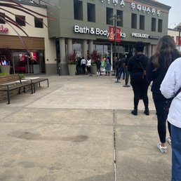 Exterior outside entrance of Bath & Body Works - Early on candle day 2021 - San Leandro, California Exterior outside entrance of Bath & Body Works - Early on candle day 2021 - San Leandro, California