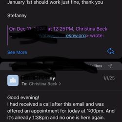 Innovative Services NW - Proof they cancelled my appointment