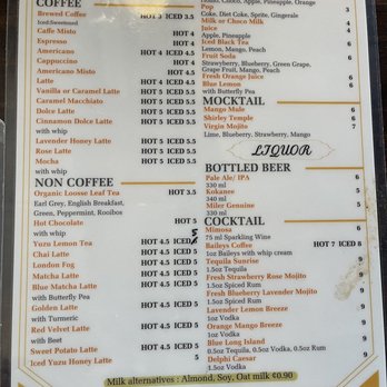 Delphi Brunch Cafe - Drink menu - Breakfast & Brunch Near Me - Langley, British Columbia