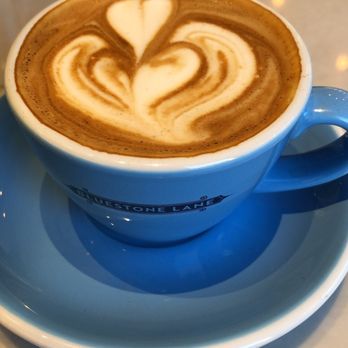 Bluestone Lane Upper West Side Café - Cortado with oatmilk. Love the punch and kick of espresso - Coffee & Tea Near Me - New York, New York Bluestone Lane Upper West Side Café - Cortado with oatmilk. Love the punch and kick of espresso - Coffee & Tea Near Me - New York, New York