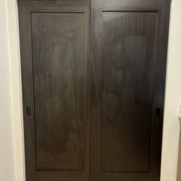 Streaks on the doors