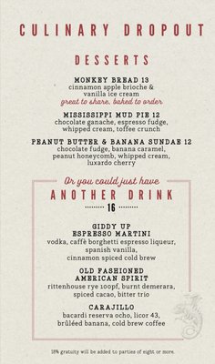 Menu photo 4 Culinary Dropout Salt Lake City, UT