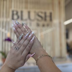 Blush Nail Bar - nail art by Bo