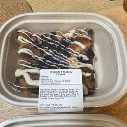 Chocolate & Blueberry Focaccia