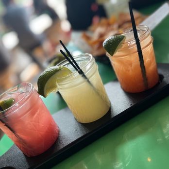 Barrio Tacos Gateway - Margarita flight - pomegranate, lychee, guava - Breakfast & Brunch Near Me - Cleveland, Ohio Barrio Tacos Gateway - Margarita flight - pomegranate, lychee, guava - Breakfast & Brunch Near Me - Cleveland, Ohio