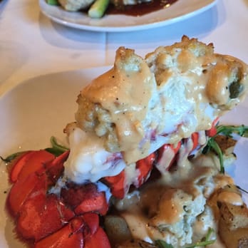 Skipjack Dining - Crab stuffed lobster was cooked to perfection! - New American Near Me - Newark, Delaware Skipjack Dining - Crab stuffed lobster was cooked to perfection! - New American Near Me - Newark, Delaware