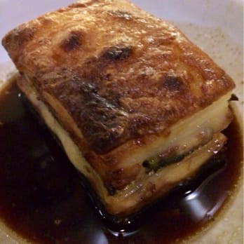 Odd Duck - Rutabaga gratin in a roasted chicken jus. Um, to die for. I'm not joking, - American Near Me - Austin, Texas