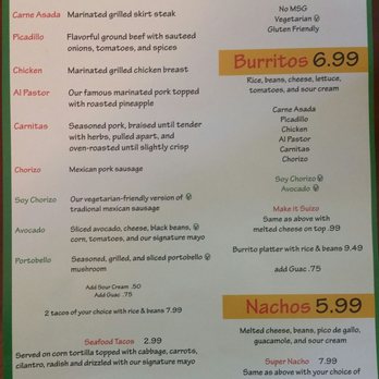 Taco Shop - menu page 1 - Tacos Near Me - Palatine, Illinois Taco Shop - menu page 1 - Tacos Near Me - Palatine, Illinois