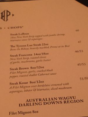 Menu photo 2 Hyde Park Prime Steakhouse Westlake, OH Menu photo 2 Hyde Park Prime Steakhouse Westlake, OH