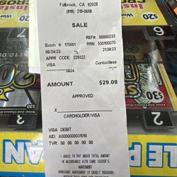 Village Spirit Shop - Store receipt