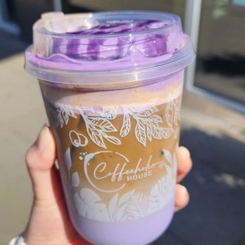 Coffeeholic House - Ube latte - Coffee & Tea Near Me - Seattle, Washington