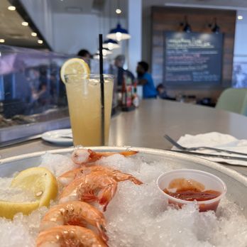 Half Shells Seafood Grill - Peel & Eat Shrimp and Tito's Lemonade. - Seafood Near Me - Plano, Texas Half Shells Seafood Grill - Peel & Eat Shrimp and Tito's Lemonade. - Seafood Near Me - Plano, Texas