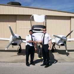 Epic Flight Academy - The DA-42 Twin Star multi engine aircraft.  The Lamborghini of flight training aircraft options.