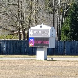 Risen Hope Church - Street sign
