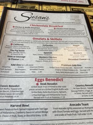 Menu photo 2 Susan's Restaurant Springdale, AR Menu photo 2 Susan's Restaurant Springdale, AR