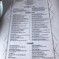Upper Deck - Drink menu