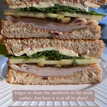 Sessions Stand - The sandwich advertised! Look at the meat stack and apple slices. - Patisserie/Cake Shop Near Me - Marietta, Georgia Sessions Stand - The sandwich advertised! Look at the meat stack and apple slices. - Patisserie/Cake Shop Near Me - Marietta, Georgia