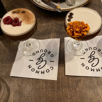 Common Ground Bar and Eatery - Sylvan Park - Raspberry cinnamon and vanilla lavender espresso martinis - Diners Near Me - Nashville, Tennessee