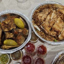 The Hibiscus - Fried bangamary (fish) and chicken in de ruff fried rice.
