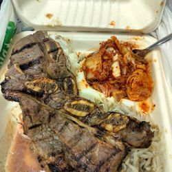 Pearl's Korean BBQ - 10/17/24 undercooked mini kalbi no rice side rice