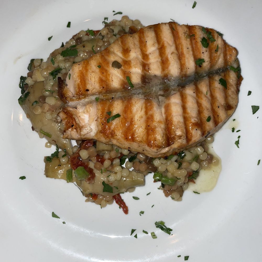 Pane Rustica - Oak wood grilled salmon - Italian Near Me - Tampa, Florida Pane Rustica - Oak wood grilled salmon - Italian Near Me - Tampa, Florida