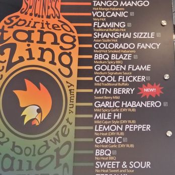 Golden Flame Hot Wings - Sauce menu - American Near Me - Lexington, Kentucky