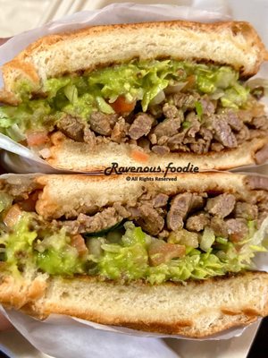 Photo of Cali's & Fries - San Diego, CA, US. Torta de Carne Asada