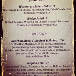 Aqua Restaurant - Featuring different Dishes every night. By Chef Sebastien