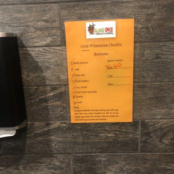 Island Spice Grille & Lounge - Bathroom cleaning schedule - Caribbean Near Me - Edgewood, Maryland Island Spice Grille & Lounge - Bathroom cleaning schedule - Caribbean Near Me - Edgewood, Maryland