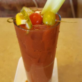 Zebb's Family Restaurant - Average spicy Bloody Mary with a weak garnish - American Near Me - Milwaukee, Wisconsin