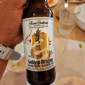 Anh Hong Saigon - a bottle of golden dragon beer - Vietnamese Near Me - Milpitas, California